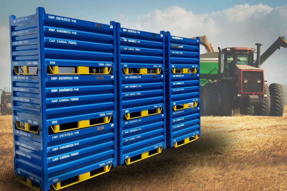 cestos metálicos para indústria agrícola