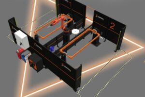 celula de solda robotizada