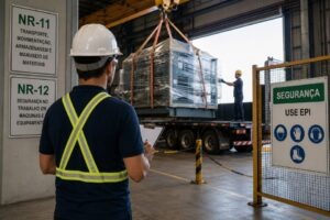 Transporte de cargas pesadas qual a importância da NR-11 e NR-12 para a segurança logística