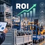 ROI em equipamentos metalmecânicos aplicado à armazenagem e movimentação na logística industrial.